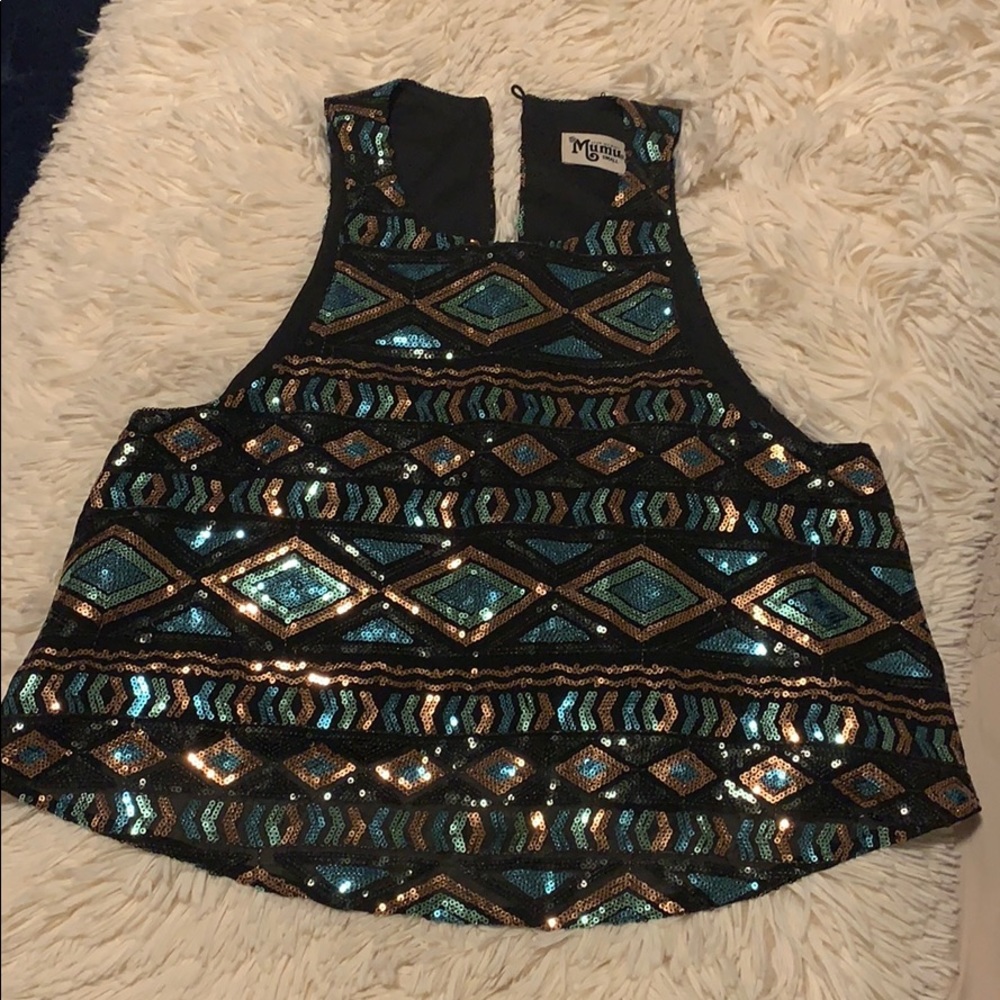 Show Me Your Mumu sequin top